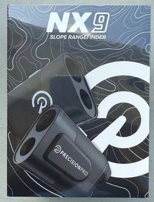 Precision Pro NX9 Slope Golf Rangefinder and Case ~ BLACK  EDITION ~ New In Box - Image 1 of 4