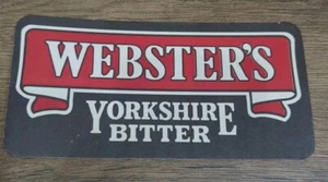 WEBSTER'S YORKSHIRE BITTER BEER MAT-RARE- The Genuine Brewed In The Pennines-New - Picture 1 of 2