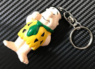 VINTAGE OFFICIAL 90s FLINTSTONES FRED KEYRING BAG CHARM RETRO CARTOON NETWORK