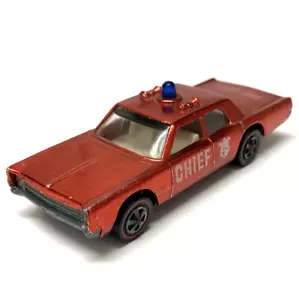 Hot Wheels Redline Cruiser Fire Dept. Chief “1968” Red Made in United States - Picture 1 of 8