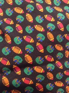 Andrew's Krawatten schwarz/mehrfarbig Football Helm Krawatte, 100 % Seide, Made in Italy - Bild 1 von 5