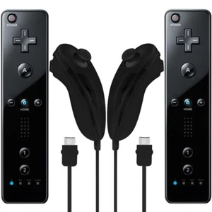 Motion Plus Telecomando Nunchuck per Console Wii/Wii U Videogiochi + Custodia - Foto 1 di 151