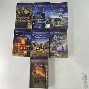 Lot of 7 Love Inspired Suspense Inspirational Romance Paperback Harlequin Books - Imagen 1 de 15