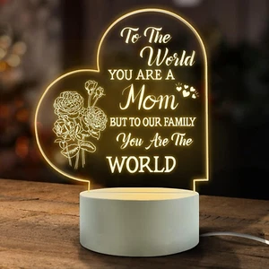 Gifts for Mom. Lovely Mother-Best Mom. Mom Night Light,Room Decoration Mom'S - Picture 1 of 12