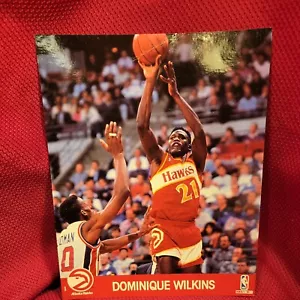 DOMINIQUE WILKINS atlanta hawks 8" x10" PHOTO PRINT nba hoops basketball vintage - Picture 1 of 12