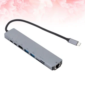8 en 1 USB C vers 2 USB 3.0 5 Logement pour carte 4K Adaptateur de - Photo 1/12