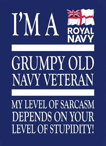 Royal Navy veteran metal wall plaque / door sign. - Picture 1 of 1