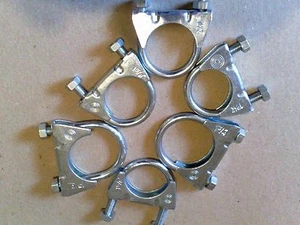 1 Sortiment 6 Stück Auspuffschellen Bügelschelle M8 52 + 54 + 58 mm   85254586 - Bild 1 von 1