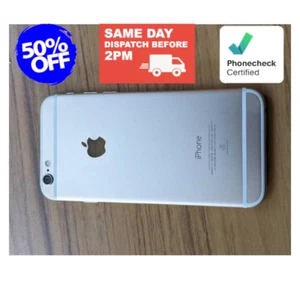 Apple iPhone 6 Silver/Gray 16/64/128GB Unlocked Verizon LTE - Free Shipping - Picture 1 of 9
