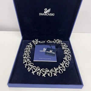 Swarovski Crystal Wedding Infiniti Necklace NWT NIB Adjustable - Picture 1 of 14
