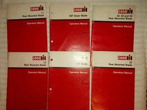 Paquete manual de operadores Case IH 11,15,20,30,40,50, 54F, 72F de colección agosto 1986... - Imagen 1 de 4