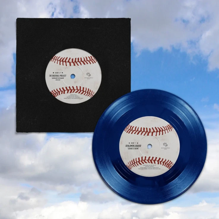 Benjamin Gibbard Death Cab Ichiro's Theme Goes to the Moon Vinyl 7" Aqua Blue - Image 1 of 1