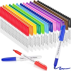 240 Pack Dry Erase Markers Bulk Chisel Tip Whiteboard Markers Pens Low Odor f... - Picture 1 of 7