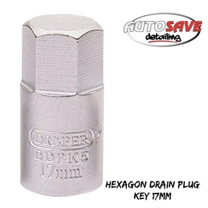 Draper - Hexagon Drain Plug Key, 3/8" Sq. Dr., 17mm - Picture 1 of 1