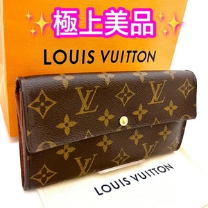 Louis Vuitton Monogram Sarah Long Wallet Brown PVC Leather Excellent Condition - Picture 1 of 12