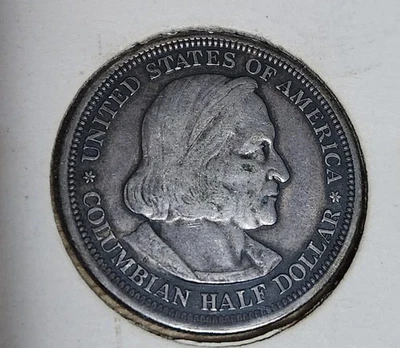 1893 Columbian Exposition 50C Half Dollar Classic Commemorative - Image 1 of 2