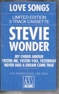 Stevie Wonder Love Songs cassette UK Motown cassette single promo CMPR16 - Picture 1 of 2