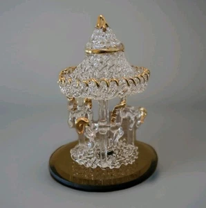 Spun Glass Figurines 24 Karat Gold Rare - Picture 1 of 11