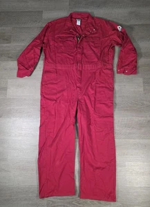 Bulwark FR Protective Apparel Mens 52 Flame Resistant Coveralls Red Construction - Picture 1 of 7
