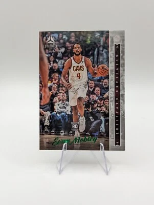 Evan Mobley 2021-22 Panini Chronicles Luminance Green Foil RC #252 Cavaliers - Image 1 of 2