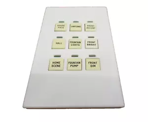 LiteTouch Savant 9 Button Keypad Outlet Replacement Cover Only Made In USA, Read - Picture 1 of 6