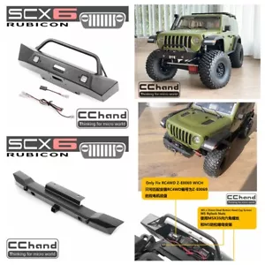 CChand Stainless Steel Front/Rear Bumper for Axial SCX6 Wrangler Jeep 1/6 RC CAR - Picture 1 of 5