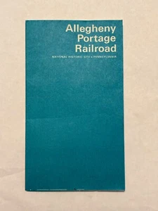 1977 Travel Guide Brochure Map Allegheny Portage Railroad National Park Service - Picture 1 of 5