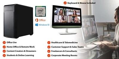 Complete Home & Office PC Bundle – Intel Core i3 – 8GB RAM, 1TB HDD, Windows 10 - Image 1 of 3