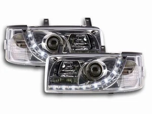 Led Scheinwerfer in chrom kurzer Vorderwagen für VW T4 Bus 1990-2003 - Bild 1 von 7