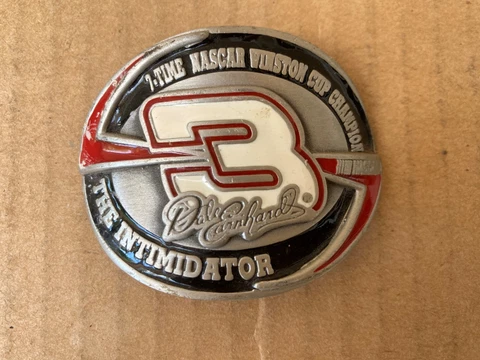 Dale Earnhardt "The Intimidator" Pewter Belt Buckle Cover