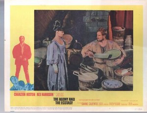 Agony And The Ecstasy-Charlton Heston-Diane Cilento-11x14-Lobby Card