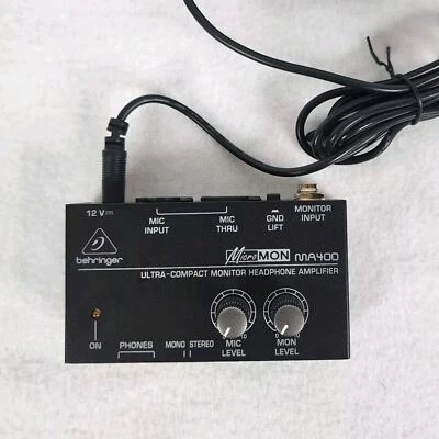 Behringer MA400 MICROMON Ultra-Compact Monitor Headphone Amplifier - Image 1 of 4