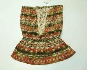 Weavers Sleeveless Shirt Jr Womens Size Large Floral Knit Sleeveless Shirt New - Picture 1 of 3
