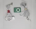 Apple iPod Shuffle 2nd Generation 1GB Light Green W/ Charger & Headphones