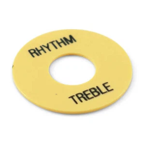 WD Rhythm Treble Ring Washer Gibson Toggle Switches Cream Black Print GRTCB - Picture 1 of 1