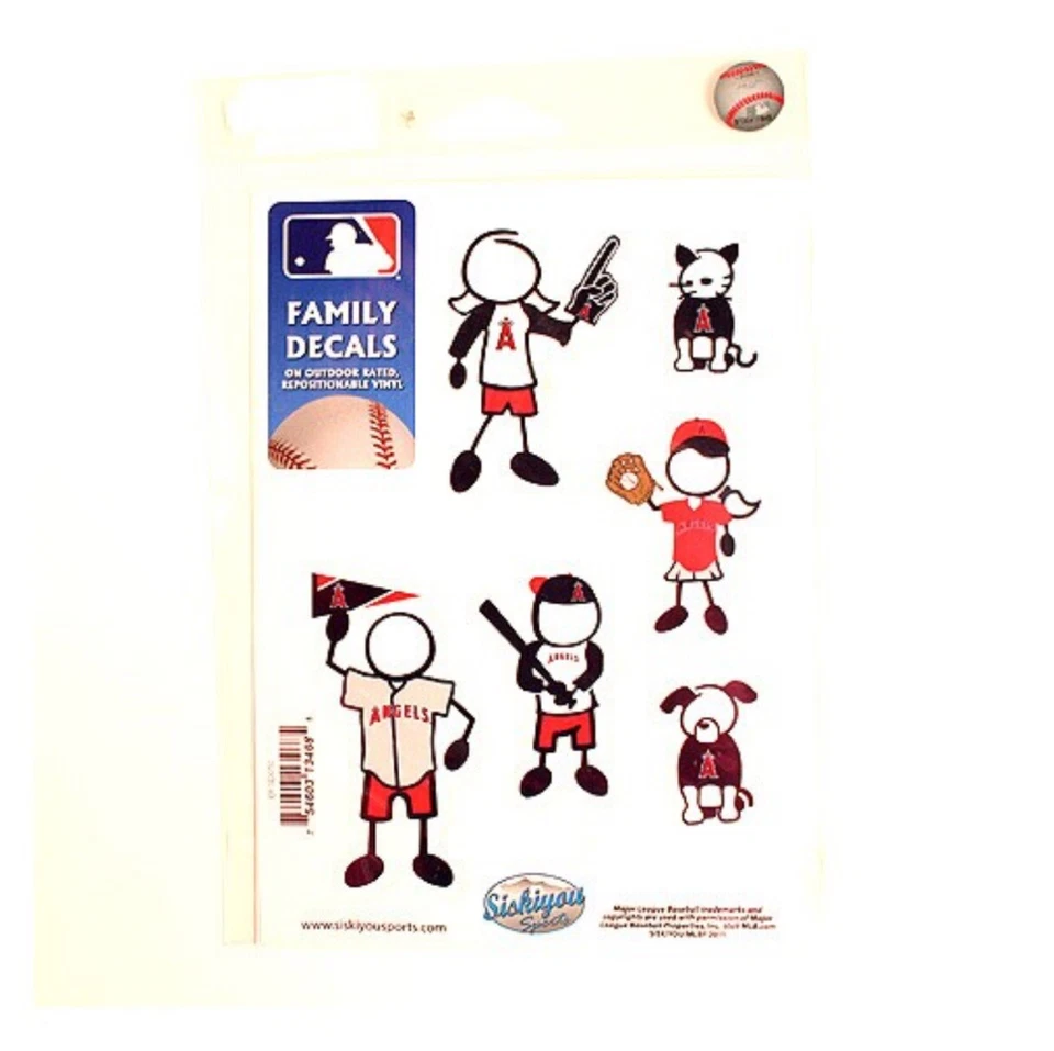 Los Angeles Angles Outdoor Rated Vinyl Family Decals MLB Baseball Free Shipping! - Image 1 of 1