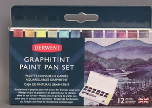 Derwent Graphitint Paint 12 Pan Palette [ 2305790 ] - Picture 1 of 3