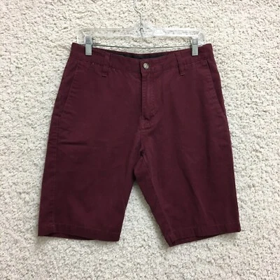 Volcom Shorts 30 Mens Red Chino Flat Front Pockets Skate Stretch Modern Casual - Image 1 of 4