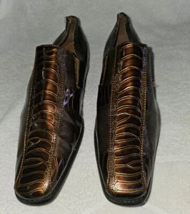 Izak Matalini Moda Italiana Men's Brown Dress Shoes Size 8 1/2 - Picture 1 of 12