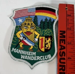 German Mannheim Wanderclub Sheild Patch America Achievement Badge - Picture 1 of 2