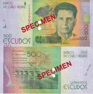Cape Verde 500 Escudos 2014 P 72 Specimen UNC - Picture 1 of 3
