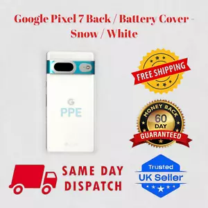 For Google Pixel 7 Rear Back Glass Battery Cover Snow / White 100% Genuine UK - Picture 1 of 1