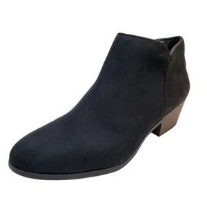 Style & Co Womens Shoes Wileyyfr  Zipper Ankle Booties Black 7M MSRP 69.5 New - Picture 1 of 9