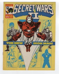 Marvel Super Heroes Secret Wars II 1985 #3 Great Iron Man #200 llave de cubierta rara Reino Unido - Imagen 1 de 2