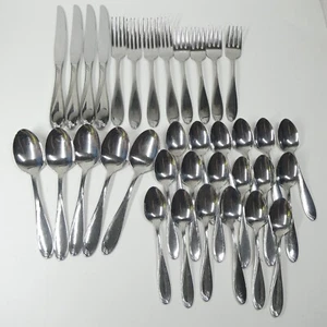 Oneida Flight Reliance Flatware Lot 35pc Stainless Teaspoons Forks - Picture 1 of 10