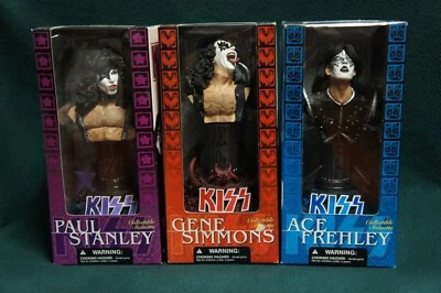 3 - KISS - Estatuillas - Paul, Gene & Ace - McFarlane Toys 2002 Foto 1 de 4