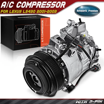 Компрессор кондиционера с 6-канавочным шкивом для Lexus LS430 2001-2003 V8 4,3 л 8832050102 - Изображение 1 из 4