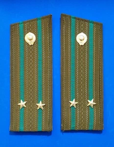ORIGINAL USSR SOVIET RUSSIAN BORDER GUARDS LIEUTENANT'S SHOULDER BOARDS PAIR - Picture 1 of 3
