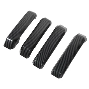 4PCS Inner Door Handles Cover Trim Carbon Fiber Pattern Scratch Protection - Picture 1 of 12