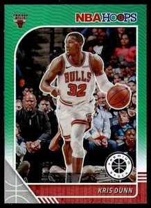 2019-20 Hoops Premium Stock Green Prizm Kris Dunn Chicago Bulls #26 - Picture 1 of 2